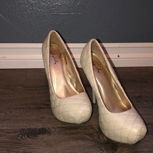 Creme heels